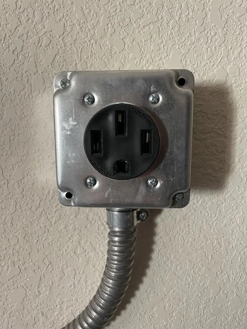 NEMA 14-50 outlet installed for Smart Home Electrical in Littleton